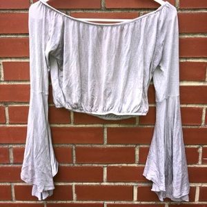 American Eagle Lavender Crop Top